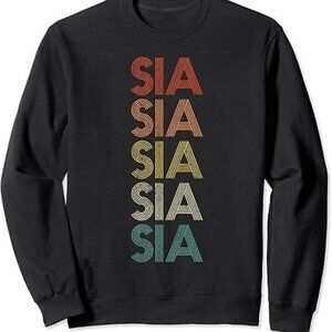 Sia Retro Music Graphic Fan Sweatshirt